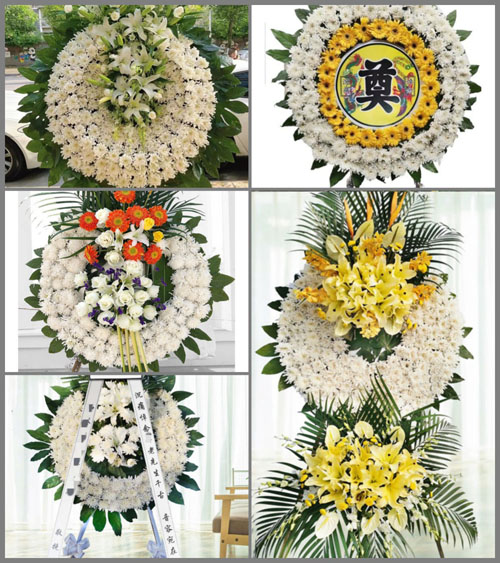 湖北咸宁市赤壁市蒲纺工业园区桃花坪社区花圈速递
